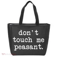 Don't Touch Me Peasant Tote Bag thumb 0