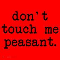 Don't Touch Me Peasant Santa Hat thumb 1
