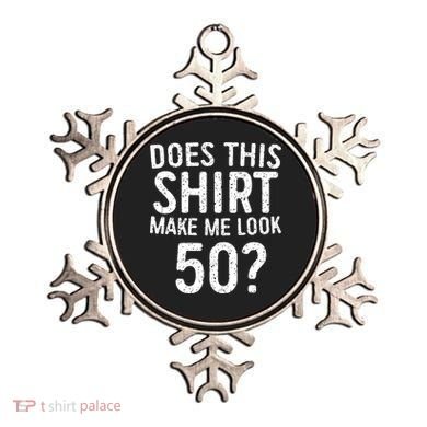 Does This Make Me Look 50 50th Birthday Gift Ornament