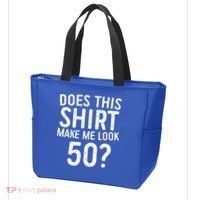 Does This Make Me Look 50 50th Birthday Gift Tote Bag thumb 3