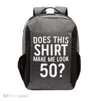 Does This Make Me Look 50 50th Birthday Gift Vector Backpack thumb 0