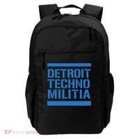 Detroit Techno Militia Blue Logo  Backpack thumb 0
