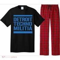Detroit Techno Militia Blue Logo  Pajama Set thumb 0