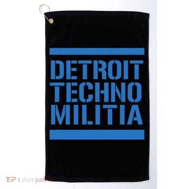 Detroit Techno Militia Blue Logo  Golf Towel