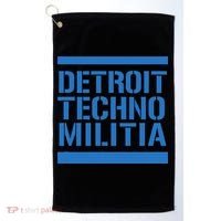 Detroit Techno Militia Blue Logo  Golf Towel thumb 0