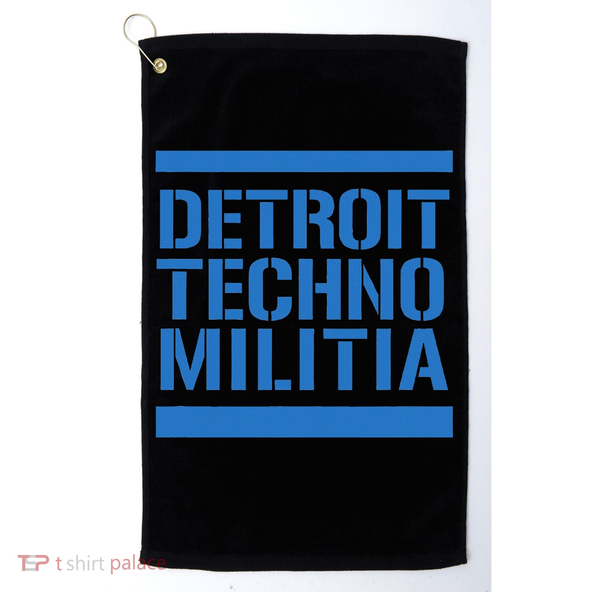 Detroit Techno Militia Blue Logo  Golf Towel