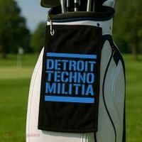 Detroit Techno Militia Blue Logo  Golf Towel thumb 2
