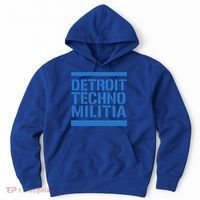 Detroit Techno Militia Blue Logo  Hoodie thumb 0
