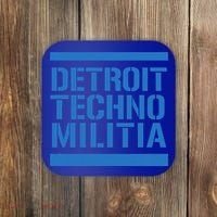 Detroit Techno Militia Blue Logo  Coaster thumb 0