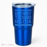 Detroit Techno Militia Blue Logo  Tumbler thumb 0