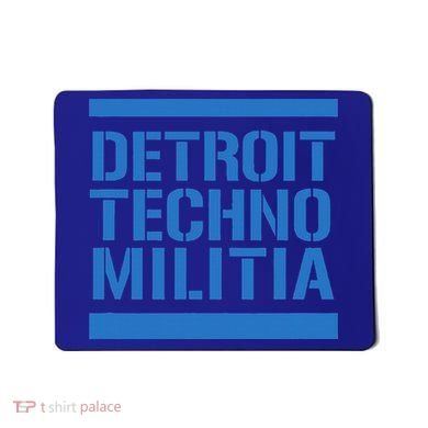 Detroit Techno Militia Blue Logo  Mousepad