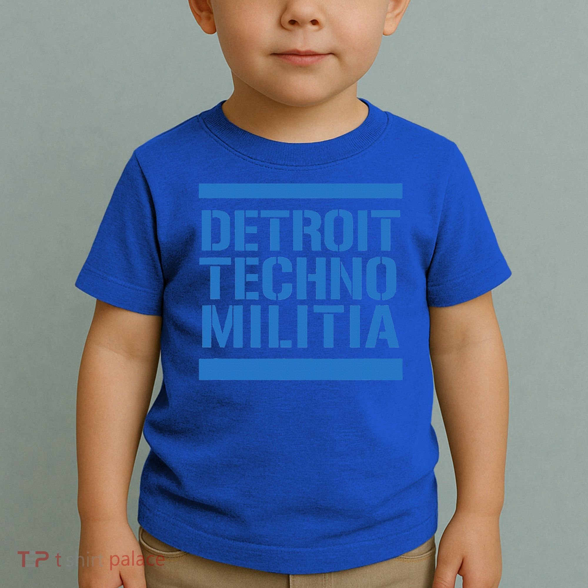 Detroit Techno Militia Blue Logo  Toddler T-Shirt