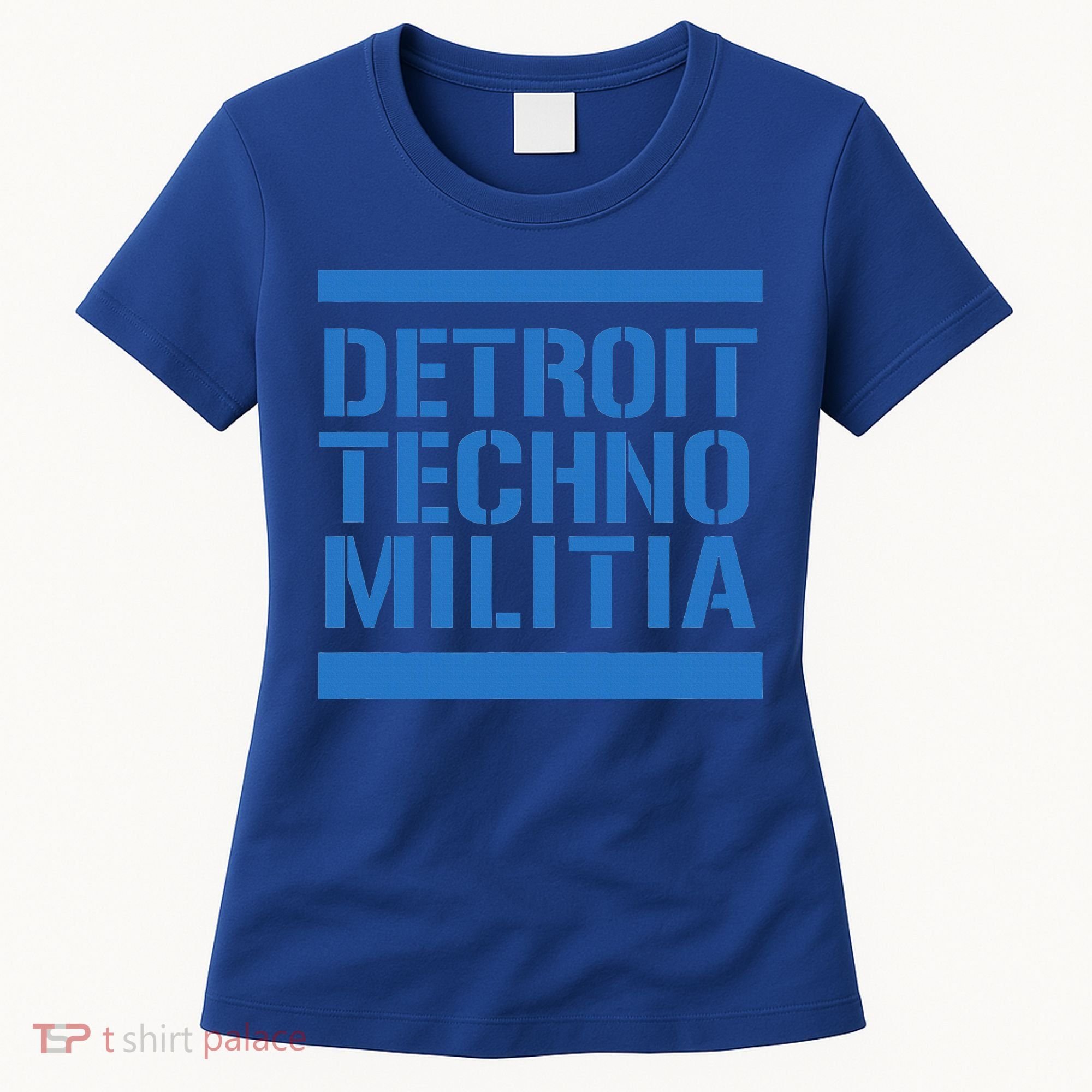 Detroit Techno Militia Blue Logo  Women's T-Shirt