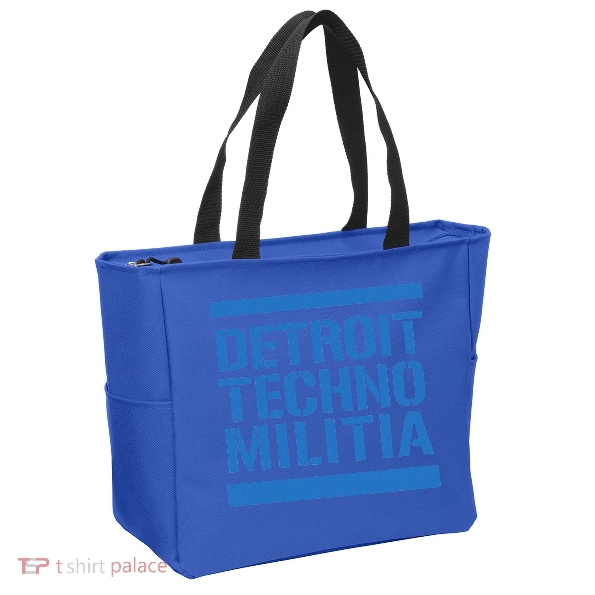 Detroit Techno Militia Blue Logo  Tote Bag