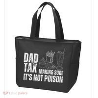 Dad Tax Making Sure Its Not Po.Ison Funny Joke Father’S Day Tote Bag thumb 3