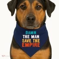 Damn The Man Save The Empire USA-Made Doggie Bandana thumb 1