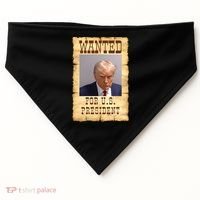 Donald Trump Mug Shot Wanted For US President USA-Made Doggie Bandana thumb 0