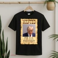 Donald Trump Mug Shot Wanted For US President T-Shirt thumb 2