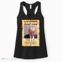 Donald Trump Mug Shot Wanted For US President Women's Tank Top thumb 0