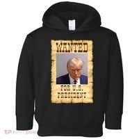 Donald Trump Mug Shot Wanted For US President Toddler Hoodie thumb 0