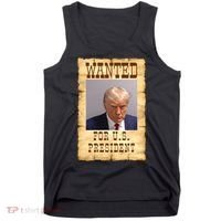 Donald Trump Mug Shot Wanted For US President Tank Top thumb 0