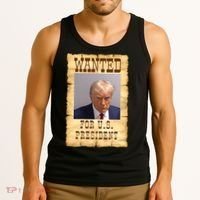 Donald Trump Mug Shot Wanted For US President Tank Top thumb 3
