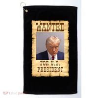 Donald Trump Mug Shot Wanted For US President Golf Towel thumb 0