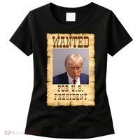 Donald Trump Mug Shot Wanted For US President Women's T-Shirt thumb 0