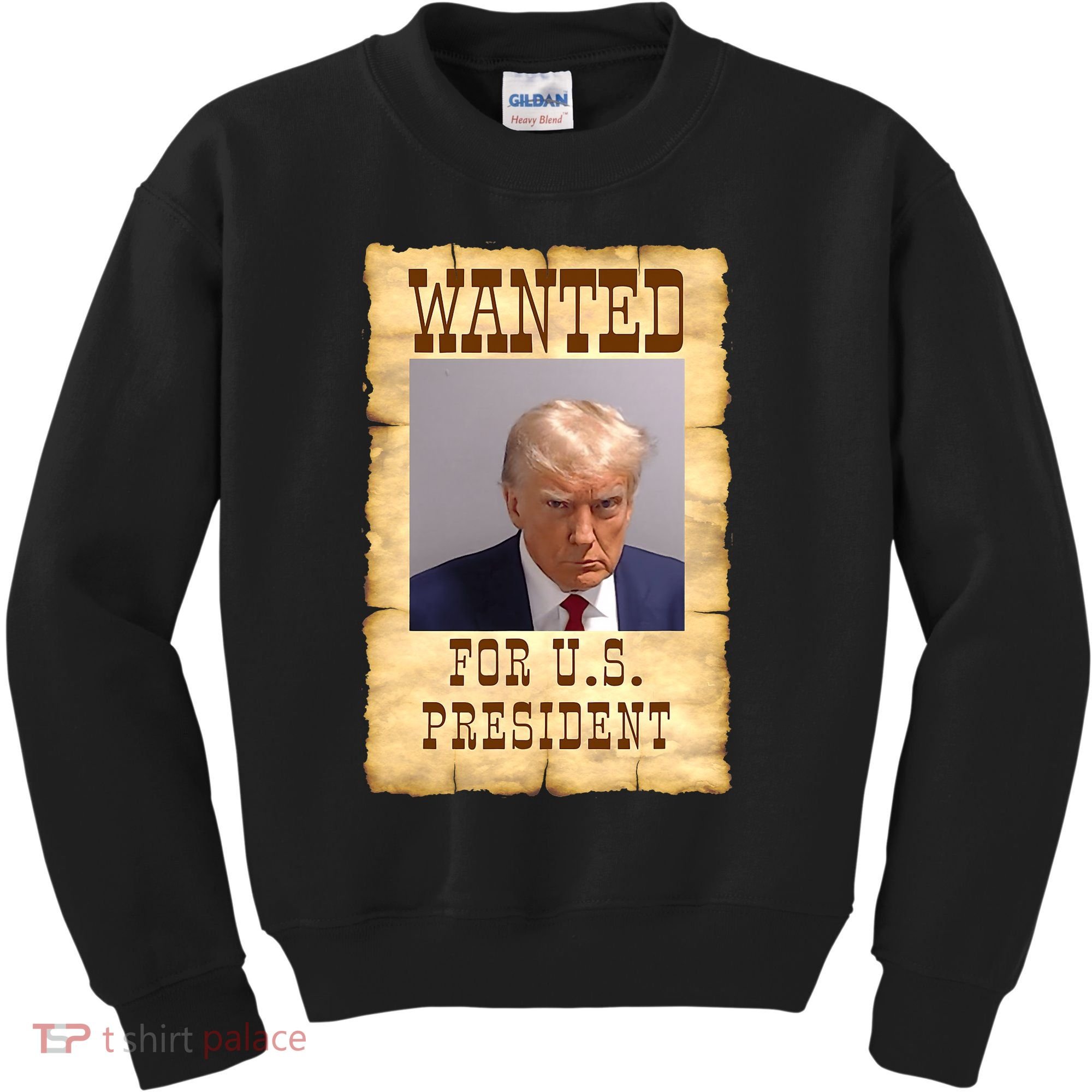 Donald Trump Mug Shot Wanted For US President Kids Sweatshirt