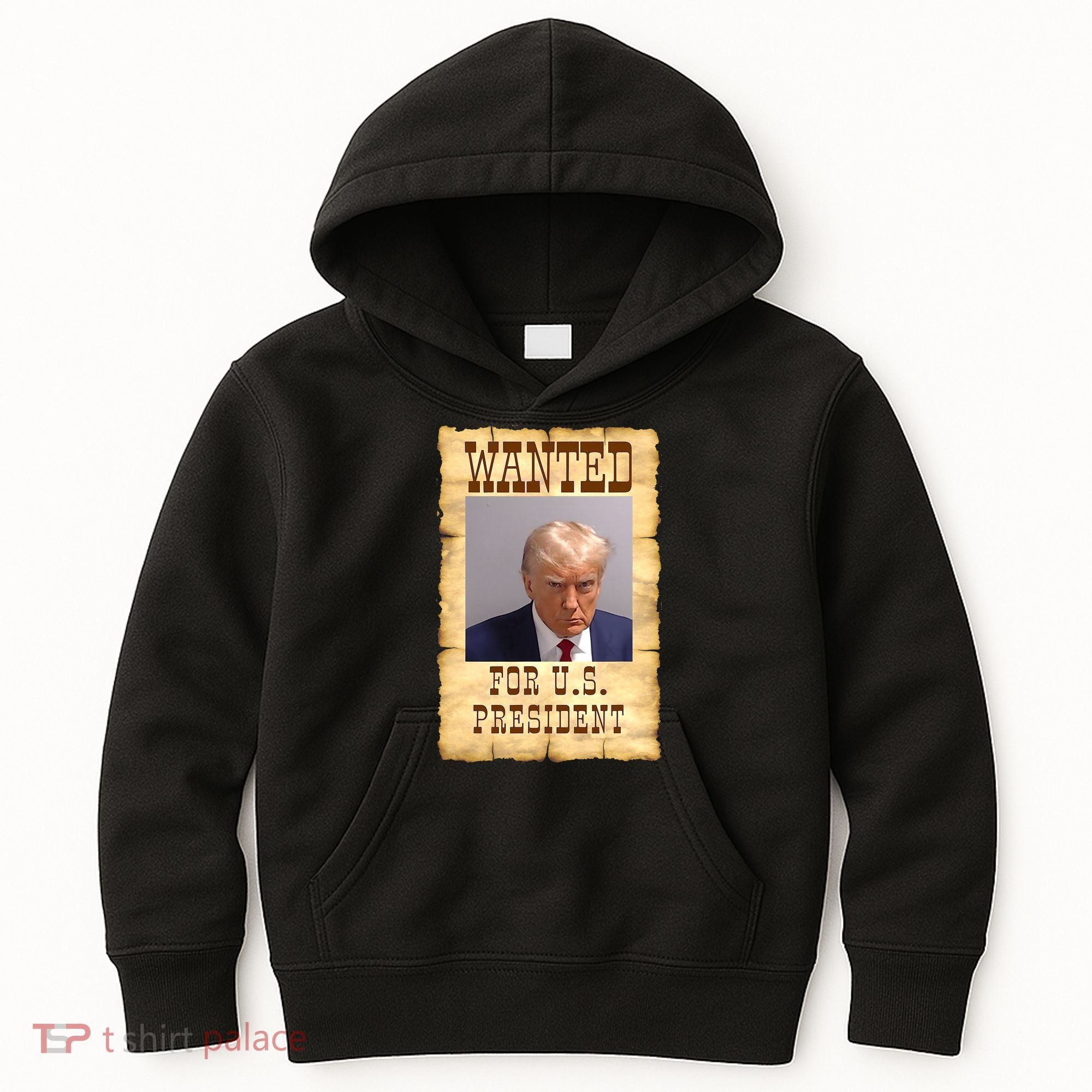 Donald Trump Mug Shot Wanted For US President Kids Hoodie