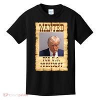 Donald Trump Mug Shot Wanted For US President Kids T-Shirt thumb 0