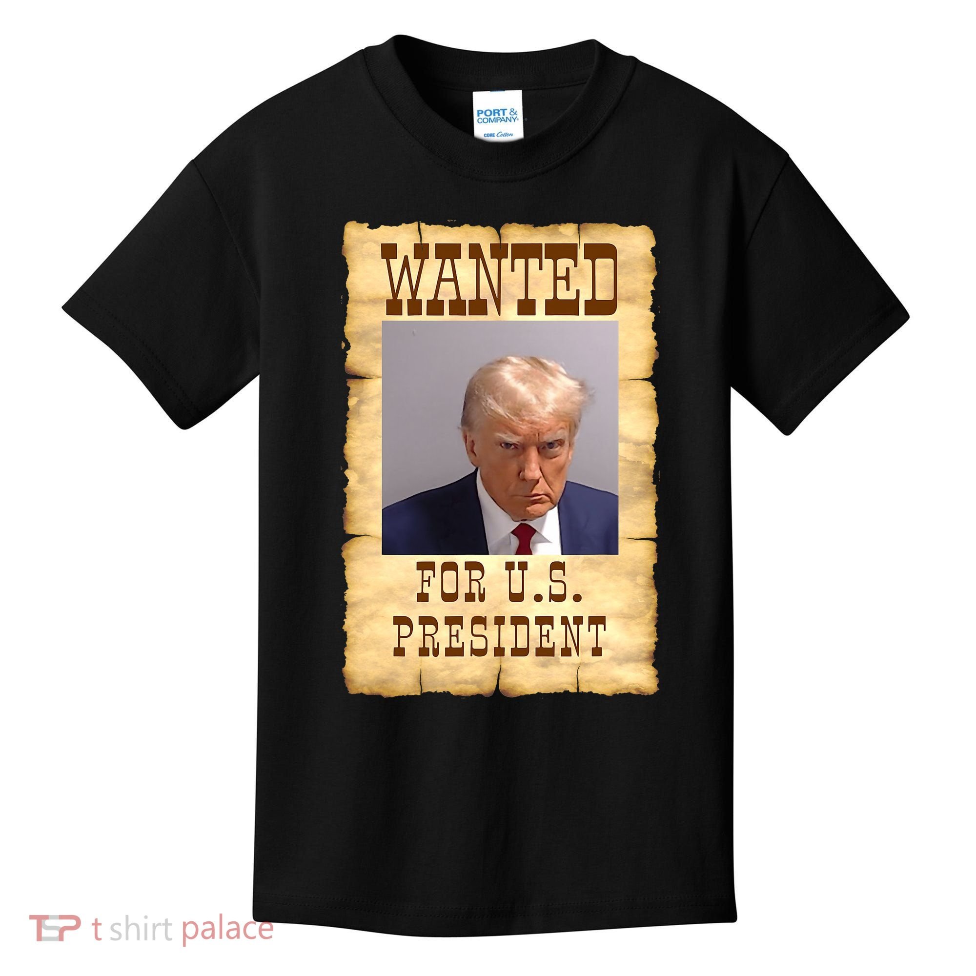 Donald Trump Mug Shot Wanted For US President Kids T-Shirt