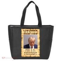 Donald Trump Mug Shot Wanted For US President Tote Bag thumb 0