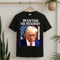 Donald Trump Mug Shot Wanted For U.S. President 2024 T-Shirt thumb 2