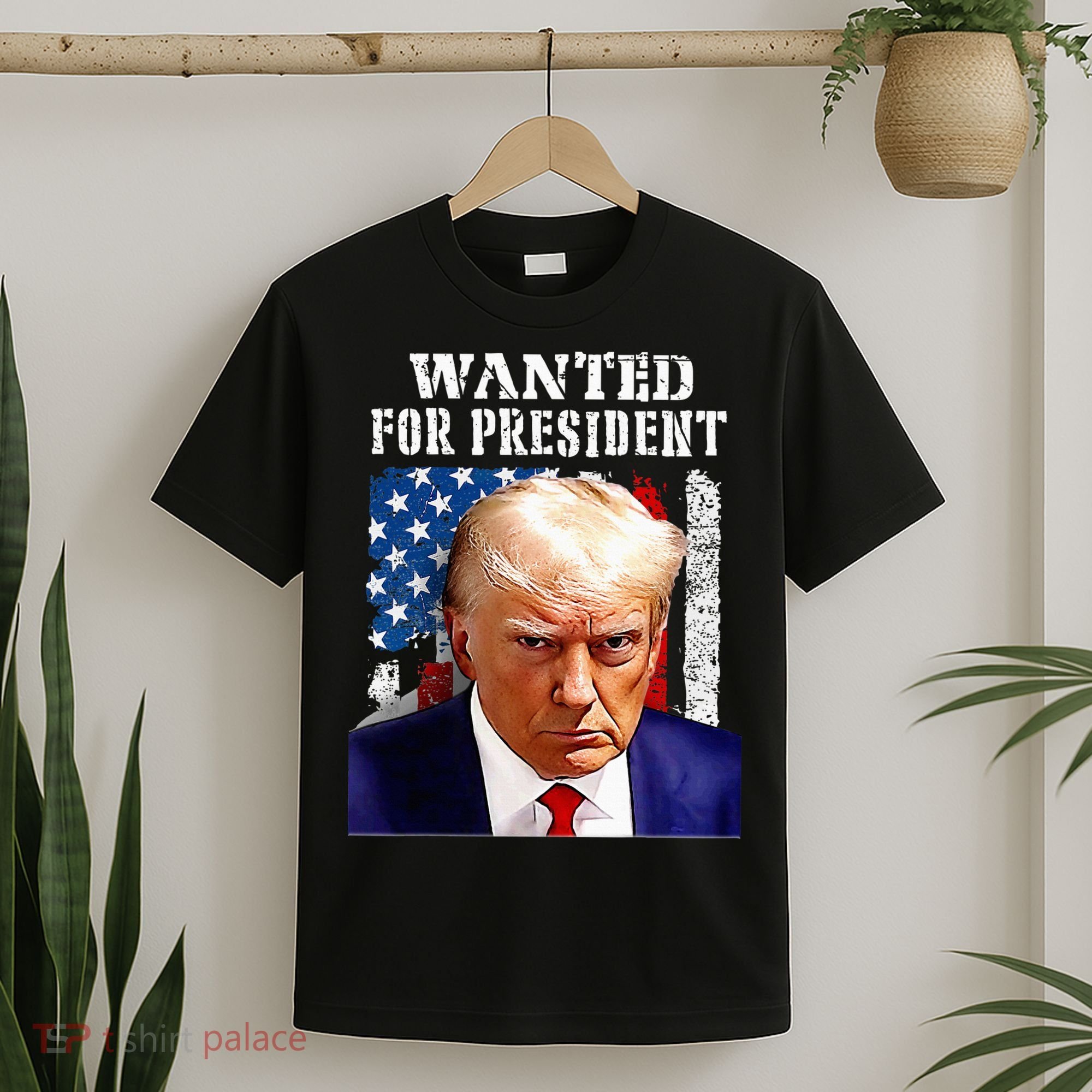 Donald Trump Mug Shot Wanted For U.S. President 2024 T-Shirt