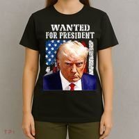 Donald Trump Mug Shot Wanted For U.S. President 2024 T-Shirt thumb 4