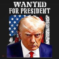 Donald Trump Mug Shot Wanted For U.S. President 2024 Ornament thumb 1