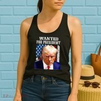 Donald Trump Mug Shot Wanted For U.S. President 2024 Women's Tank Top thumb 2