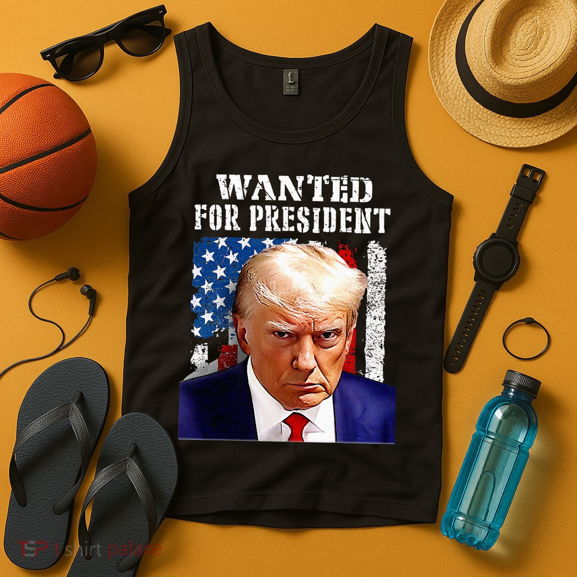 Donald Trump Mug Shot Wanted For U.S. President 2024 Tank Top
