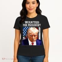 Donald Trump Mug Shot Wanted For U.S. President 2024 Women's T-Shirt thumb 4