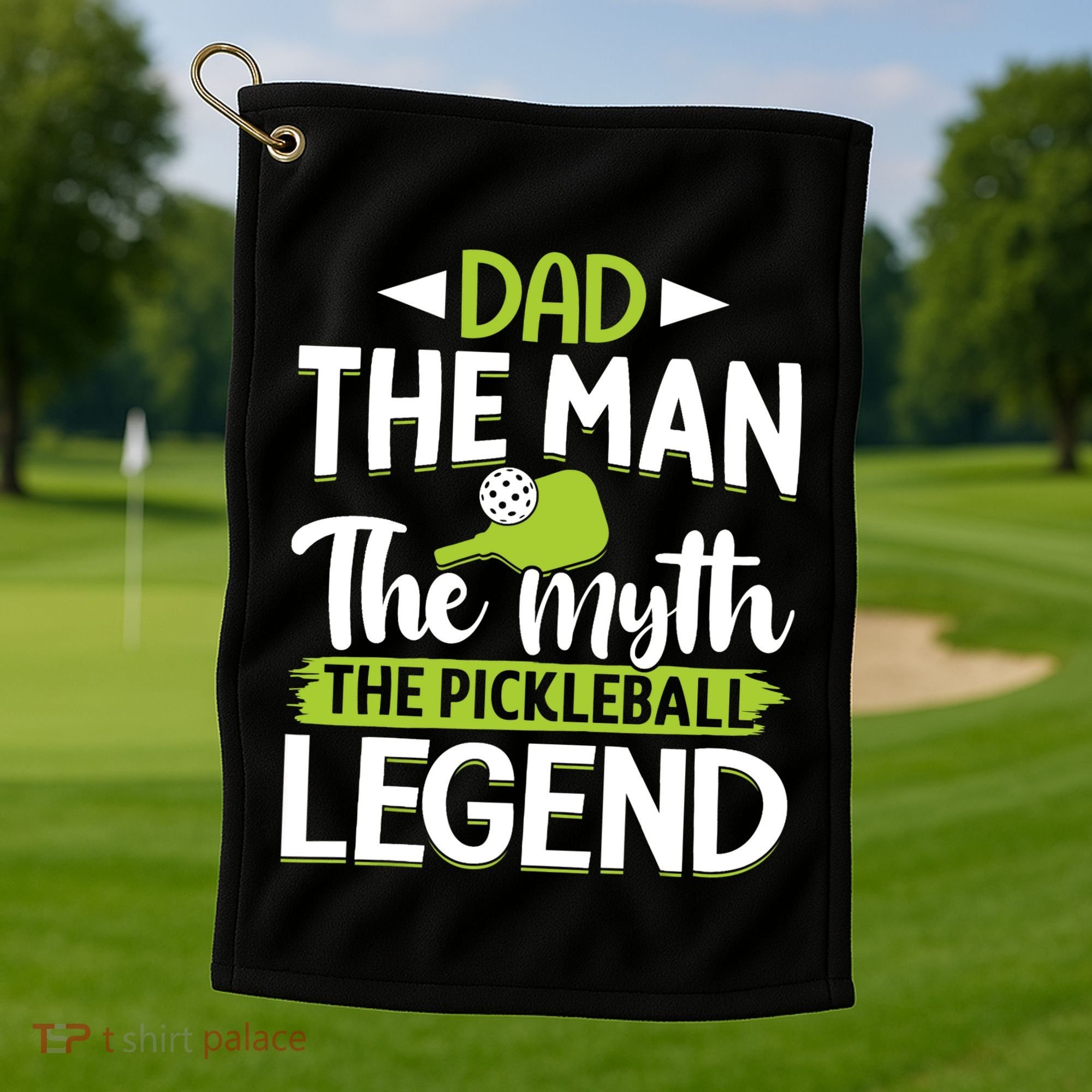 Dad The Man The Myth The Pickleball Legend Golf Towel
