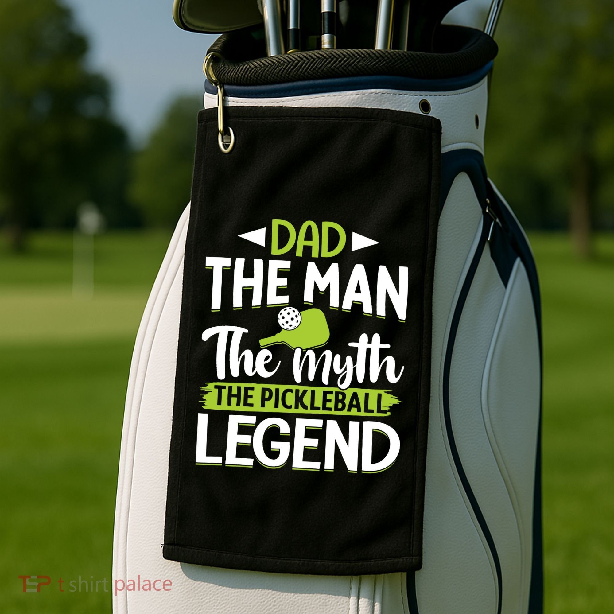 Dad The Man The Myth The Pickleball Legend Golf Towel