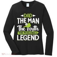 Dad The Man The Myth The Pickleball Legend Women's Long Sleeve Shirt thumb 0