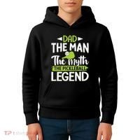 Dad The Man The Myth The Pickleball Legend Kids Hoodie thumb 4