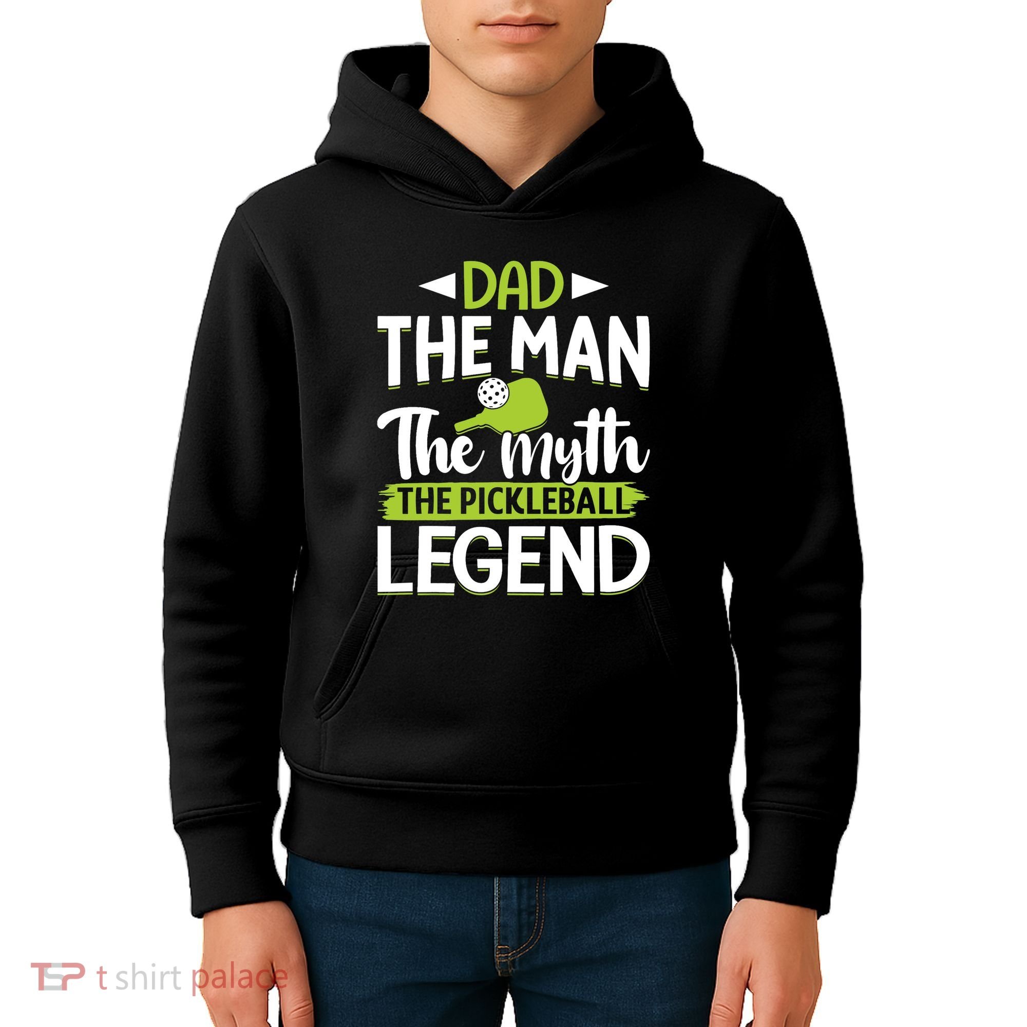 Dad The Man The Myth The Pickleball Legend Kids Hoodie