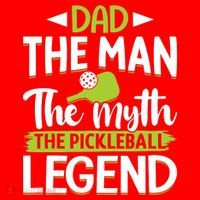 Dad The Man The Myth The Pickleball Legend Santa Hat thumb 1