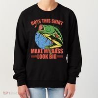 Does This Make My Bass Look Big Funny Fishing Women's Sweatshirt thumb 0