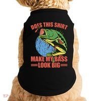 Does This Make My Bass Look Big Funny Fishing Doggie Tank thumb 0