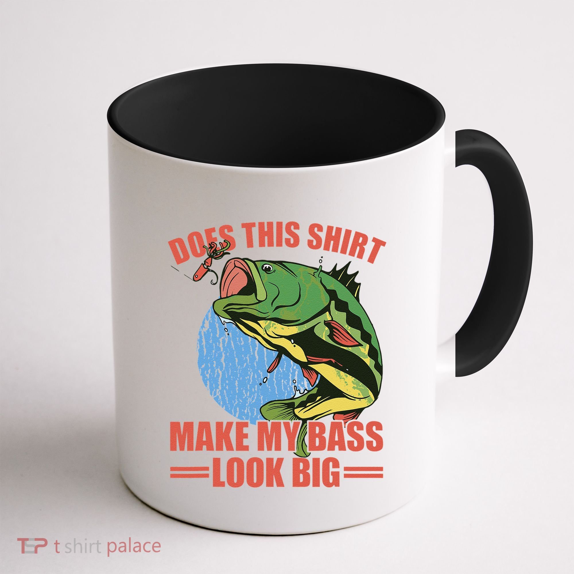 Does This Make My Bass Look Big Funny Fishing Coffee Mug