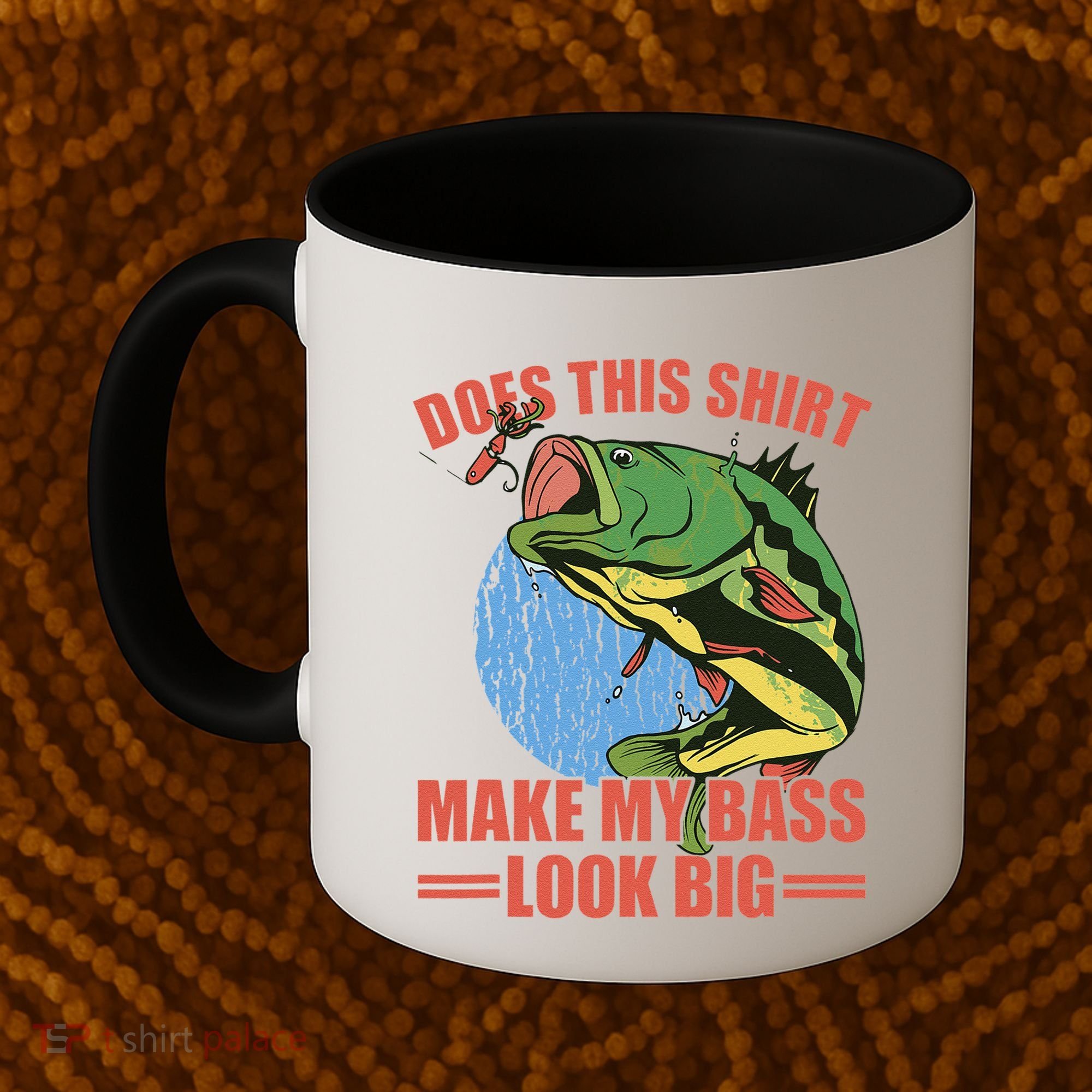 Does This Make My Bass Look Big Funny Fishing Coffee Mug